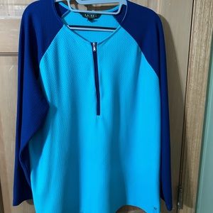 Womens 2X Lauren/Ralph Lauren waffle knit medium weight shirt